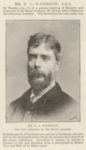 Mr E A Waterlow, the New Associate of the Royal Academy by English Photographer