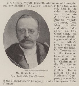 Mr. G. W. Truscott, New Sheriff of the City of London by English Photographer
