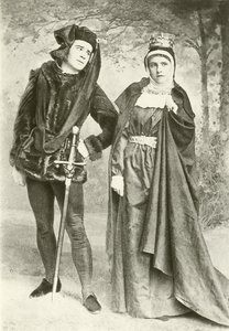 Mr R Mansield and Miss B Cameron as Richard III and Lady Anne by English Photographer