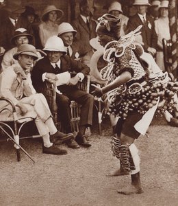 Native Beauty in Freetown, Sierra Leone, Dancing in Front of the Future King Edward VIII by English Photographer