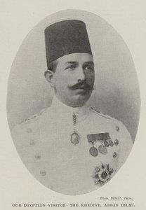 Our Egyptian Visitor, the Khedive, Abbas Hilmi by English Photographer