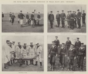 Our Naval Brigade, Gunnery Instruction on Whale Island (HMS Excellent) by English Photographer