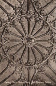 Oxford, Christ Church, Dining Hall, Staircase Ceiling