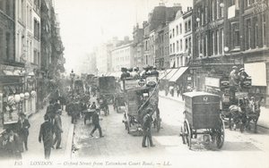 Oxford Street as seen from Tottenham Court Road by English Photographer