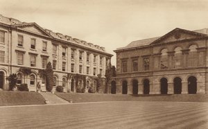 Oxford: Worcester College, The eighteenth century Library and the north side of the Quadrangle by English Photographer