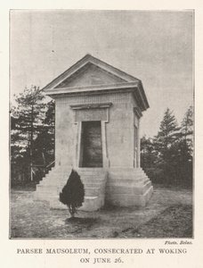 Parsee Mausoleum, Consecrated at Woking on 26 June by English Photographer