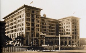 Peninsula Hotel, Kowloon, Hong Kong, from an album of photographs relating to the service of Pte H. Chick, 1940
