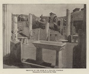Peristyle of the House of a Wealthy Pompeian by English Photographer