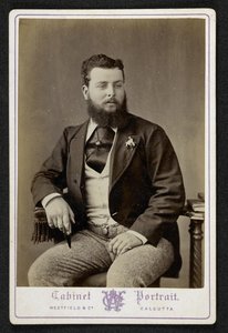 Portrait of Mr Godfrey Freeman, indigo planter, Lohurria, Bihar, photographed in Calcutta