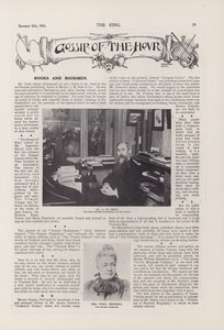 Portrait of Mr J M Dent, the well-known publisher in his office by English Photographer