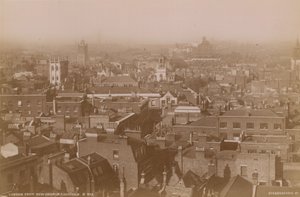 Postcard with a View Over the Rooftops of London by English Photographer