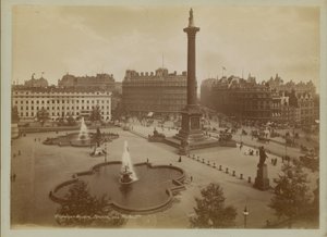Postcard with an Image of Trafalgar Square by English Photographer