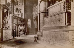 Choir Ambulatory in Westminster Abbey by English Photographer