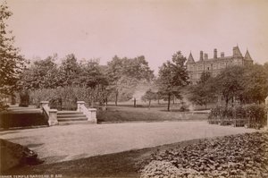 Postcard with the Inner Temple Gardens by English Photographer