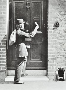 Postman in King William Walk, Greenwich, 1885 by English Photographer