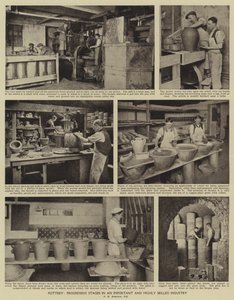 Pottery, Progressive stages in an important and highly skilled industry by English Photographer