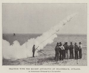 Practice with the Rocket Apparatus at Skagerrack, Jutland by English Photographer