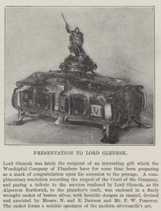 Presentation to Lord Glenesk by English Photographer