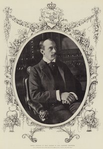 Prince Adolphus of Teck, married to Lady Margaret Grosvenor by English Photographer