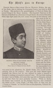 Prince Shoa-U-Saltanah Malik Mansur Mirza by English Photographer