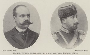 Prince Victor Bonaparte and his Brother, Prince Louis by English Photographer