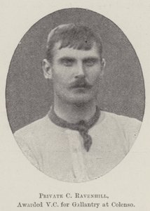 Private C Ravenhill, awarded VC for Gallantry at Colenso by English Photographer