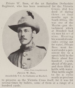 Private W Bees, awarded the VC for Gallantry at Moedwil by English Photographer