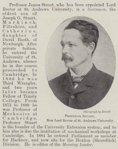 Professor Stuart, New Lord Rector of St. Andrews University by English Photographer