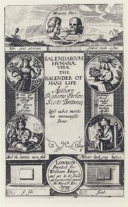 R Farley, Kalendarium humanae vitae, W Hope 1638 by English Photographer