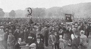 Rally of Unemployed Workers in Hyde Park, London by English Photographer