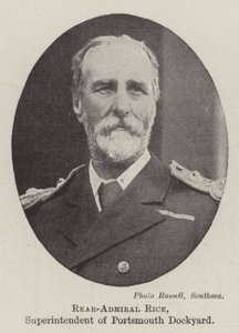 Rear-Admiral Rice, Superintendent of Portsmouth Dockyard by English Photographer