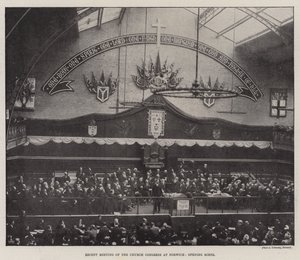 Recent Meeting of the Church Congress at Norwich, Opening Scene by English Photographer