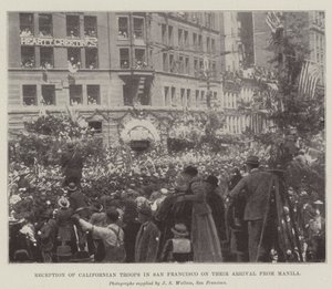 Reception of Californian Troops in San Francisco on their Arrival from Manila by English Photographer