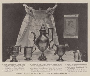 Remarkable Relics sold at Stevens