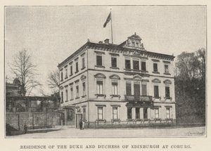 Residence of the Duke and Duchess of Edinburgh at Coburg by English Photographer