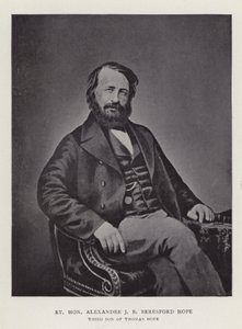 Right Honourable Alexander J B Beresford Hope, third son of Thomas Hope by English Photographer
