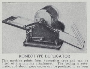 Roneotype duplicator by English Photographer