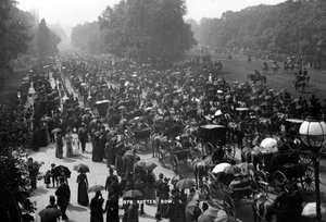 Rotten Row in Hyde Park, London, c.1890