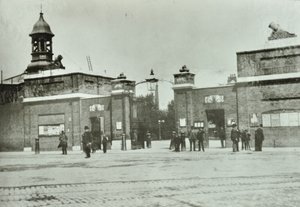 Royal Arsenal main gate, 1890 by English Photographer
