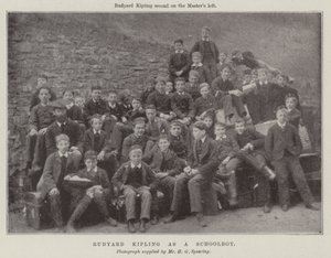 Rudyard Kipling as a Schoolboy by English Photographer