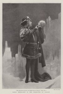 Sarah Bernhardt in the Character of Hamlet by English Photographer