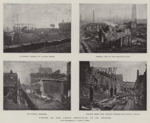 Scenes of the Great Explosion at St Helens by English Photographer