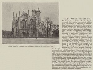 Selby Abbey, Yorkshire, reopened after its Restoration by English Photographer