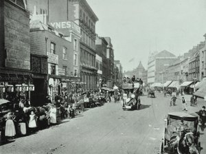 Shoreditch High Street: looking north, 1896 by English Photographer