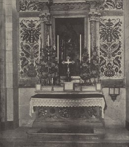 Side altar, Latin Church, Nazareth, supposed to stand over the site of Joseph