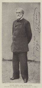 Signor Verdi, Aged Eighty-Four by English Photographer