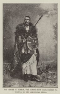 Sir Gerald H Portal, the Government Commissioner to Uganda, in his Abyssinian Dress by English Photographer
