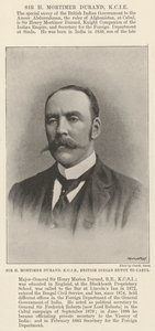 Sir H Mortimer Durand, KCIE, British Indian Envoy to Cabul by English Photographer