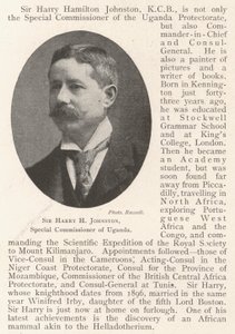 Sir Harry H Johnston, Special Commissioner of Uganda by English Photographer
