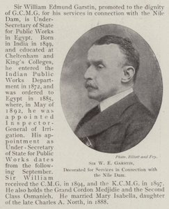 Sir W E Garstin, decorated for Services in Connection with the Nile Dam by English Photographer